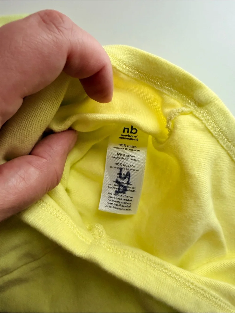 Carter’s Newborn “Pretty & Perfect” Yellow Short Sleeve Bodysuit | NB